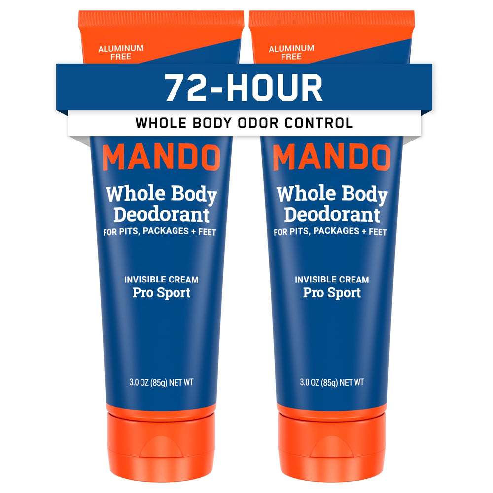 Mando front packaging showing Pro Sport two-pack, clear shelf appeal