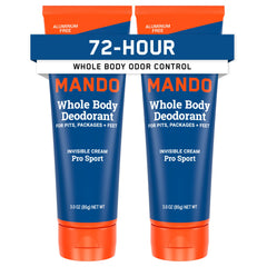 Mando front packaging showing Pro Sport two-pack, clear shelf appeal