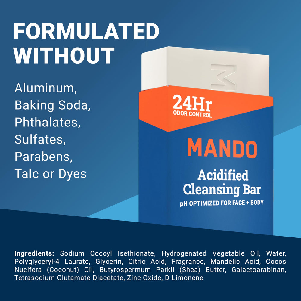 Mando Pro Sport label detail emphasizing acidified formula benefit