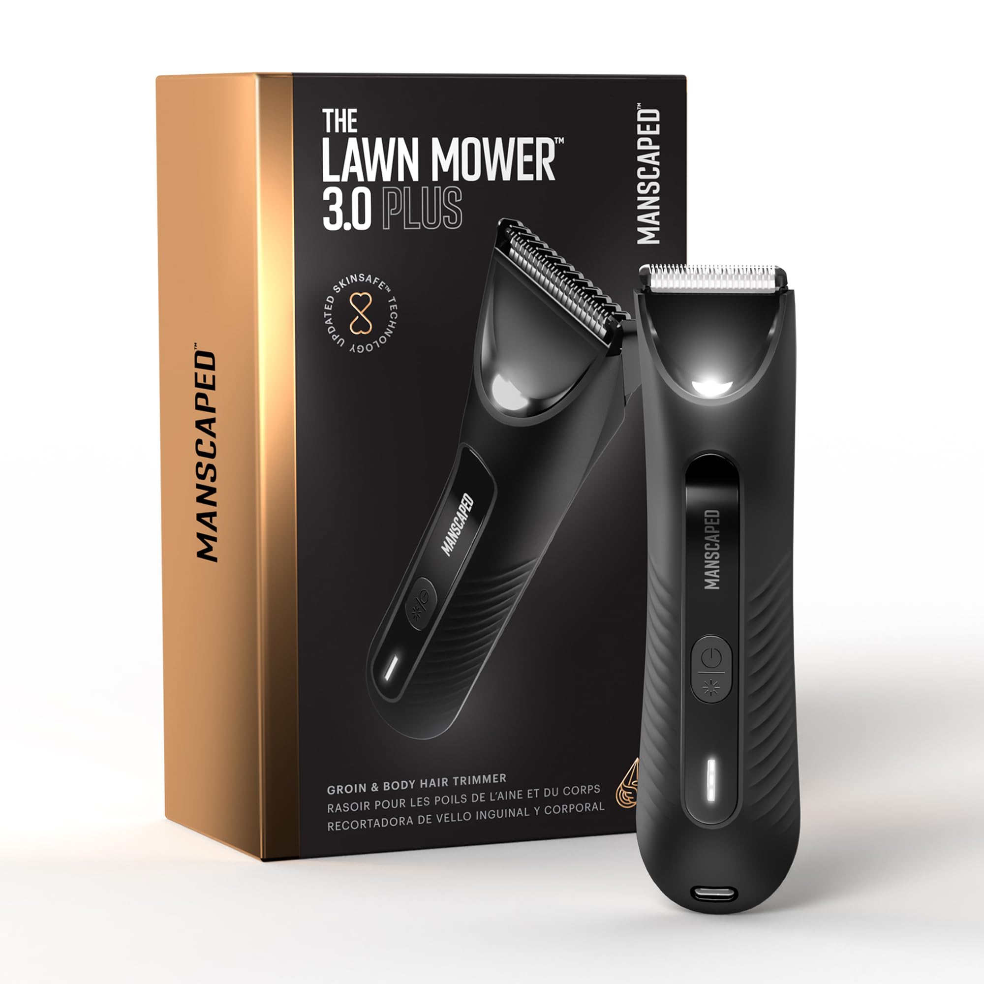 MANSCAPED product packaging with replaceable blades for hygienic upkeep