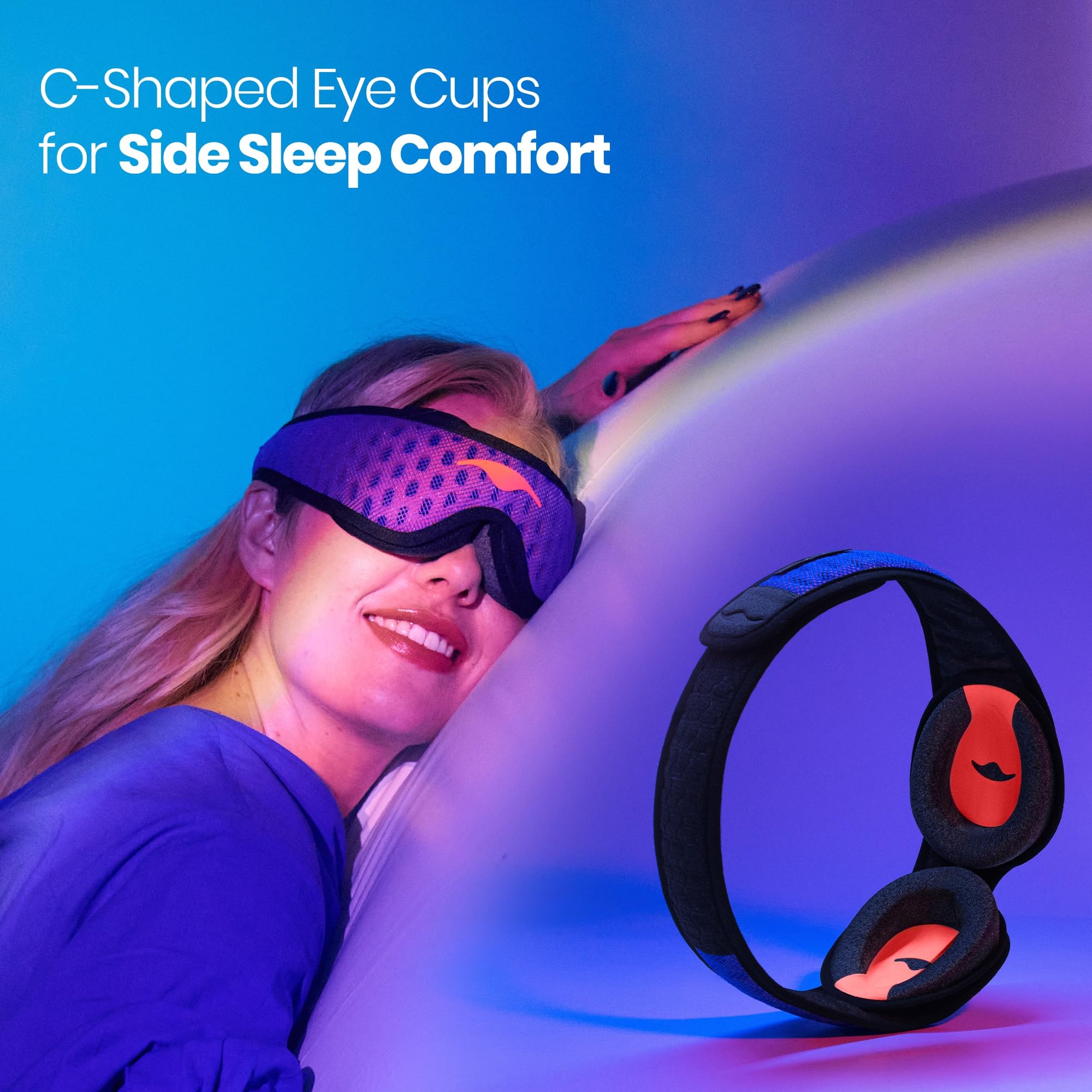 Manta Sleep straps and clip demonstrating secure adjustable fit
