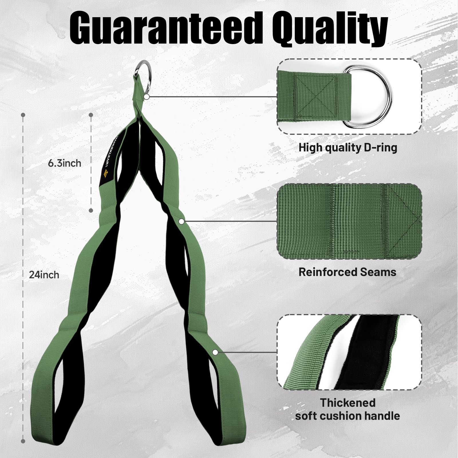 MANUEKLEAR length comparison versus standard rope illustrating greater extension