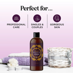 Maple Holistics pouring oil close-up showing silky texture for smooth massages