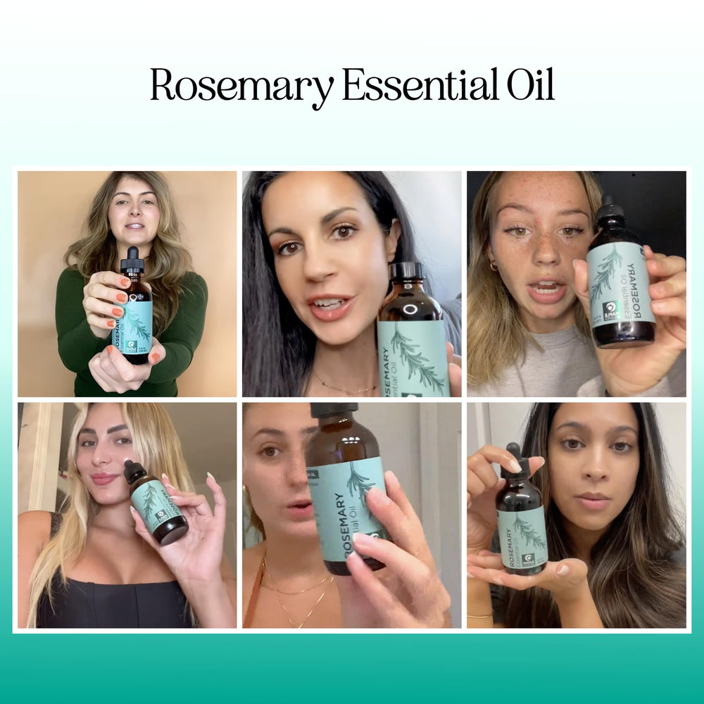 maple holistics dropper dispensing rosemary oil highlighted for precise blending