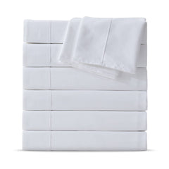 Maple&Stone front packaging showing six twin flat sheets and convenience