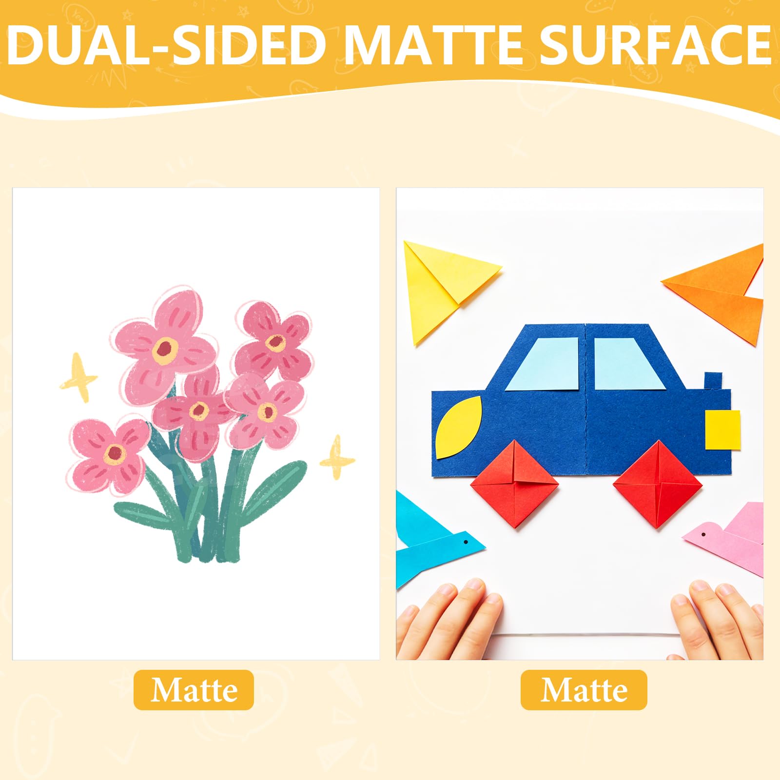 MARACOL double-sided coating detail preventing bleed for crisp color