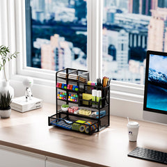 Marbrasse side profile showing nonskid feet for stable desktop placement