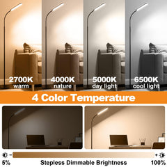 marctronic adjustable lamp head angled to light a book benefit: precise task lighting