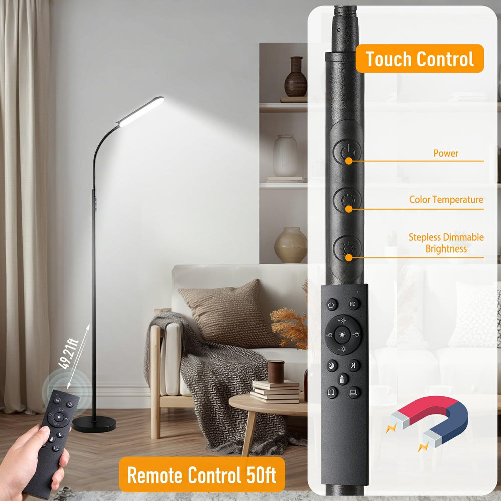 marctronic lamp showing warm and cool light modes benefit: customizable ambiance