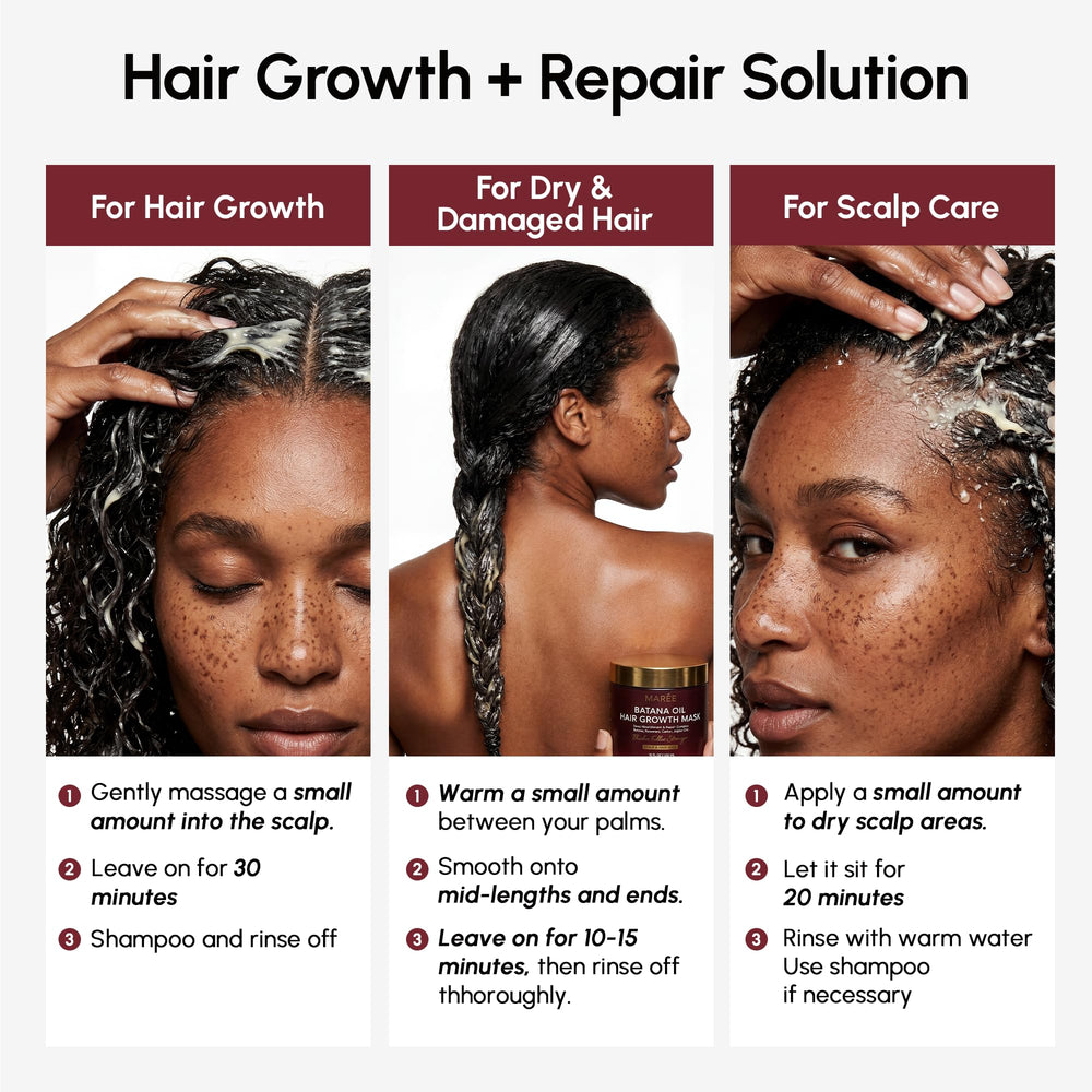 MAREE applied to palms demonstrating smooth spread and detangling benefit