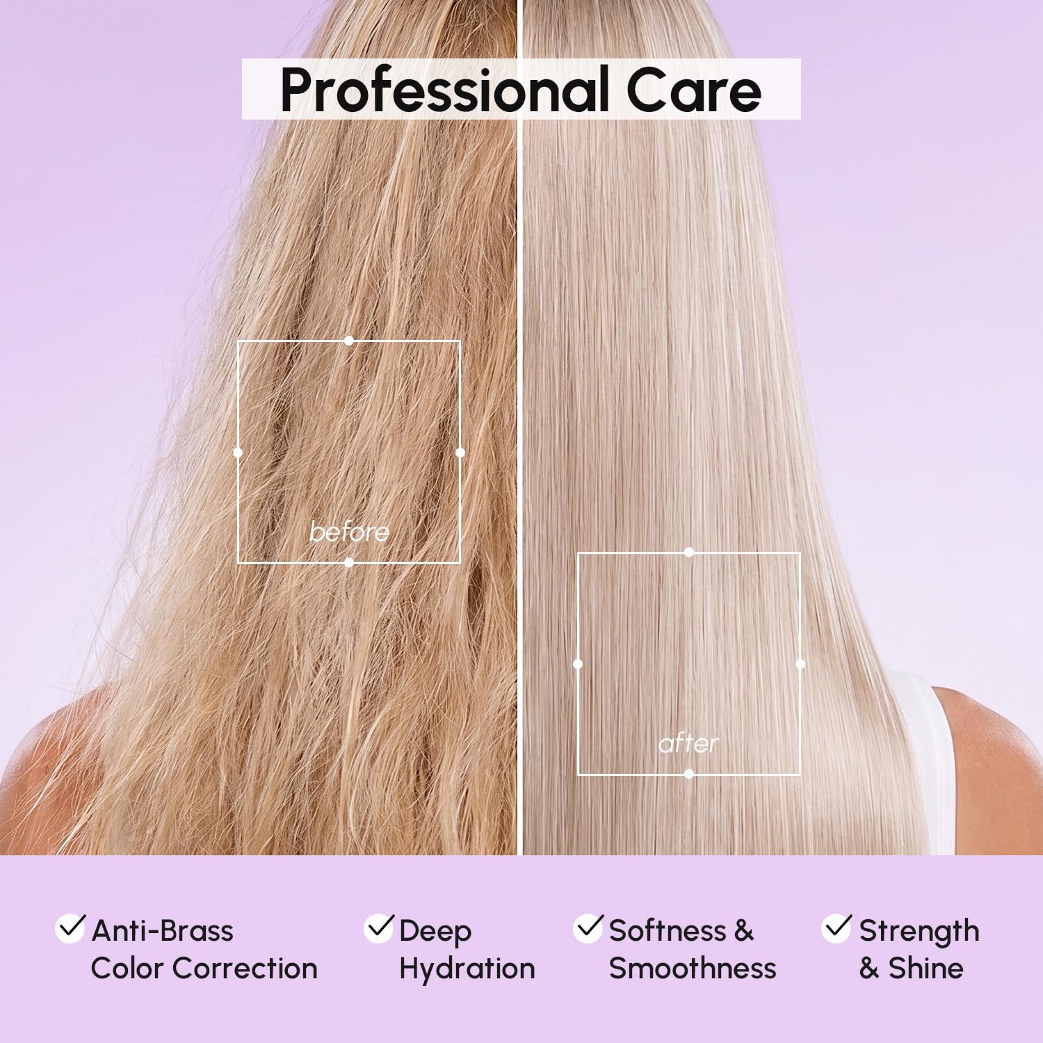 MAREE before and after on ends illustrating reduced split appearance