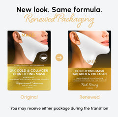 MAREE close-up of gold-infused hydrogel showing shimmering texture and concentrated actives
