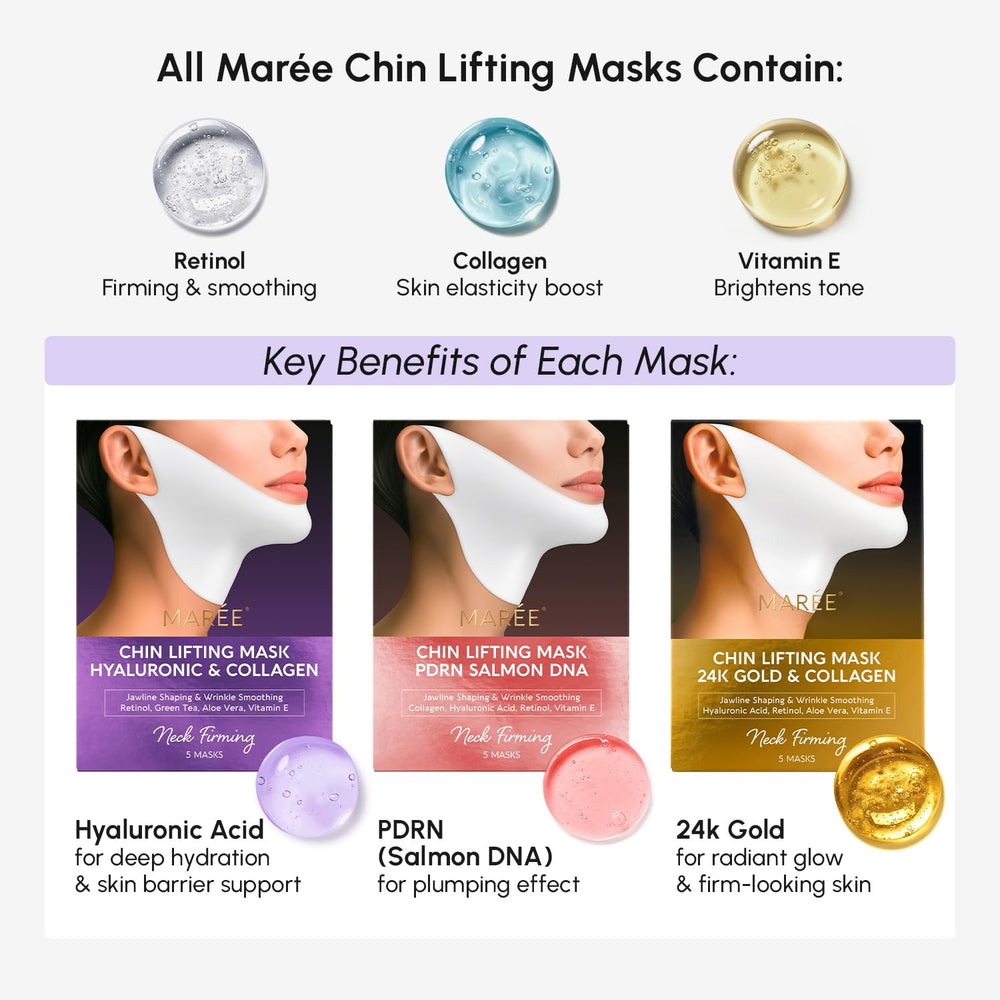 MAREE mask covering neck area to show extended coverage and firmer-looking profile