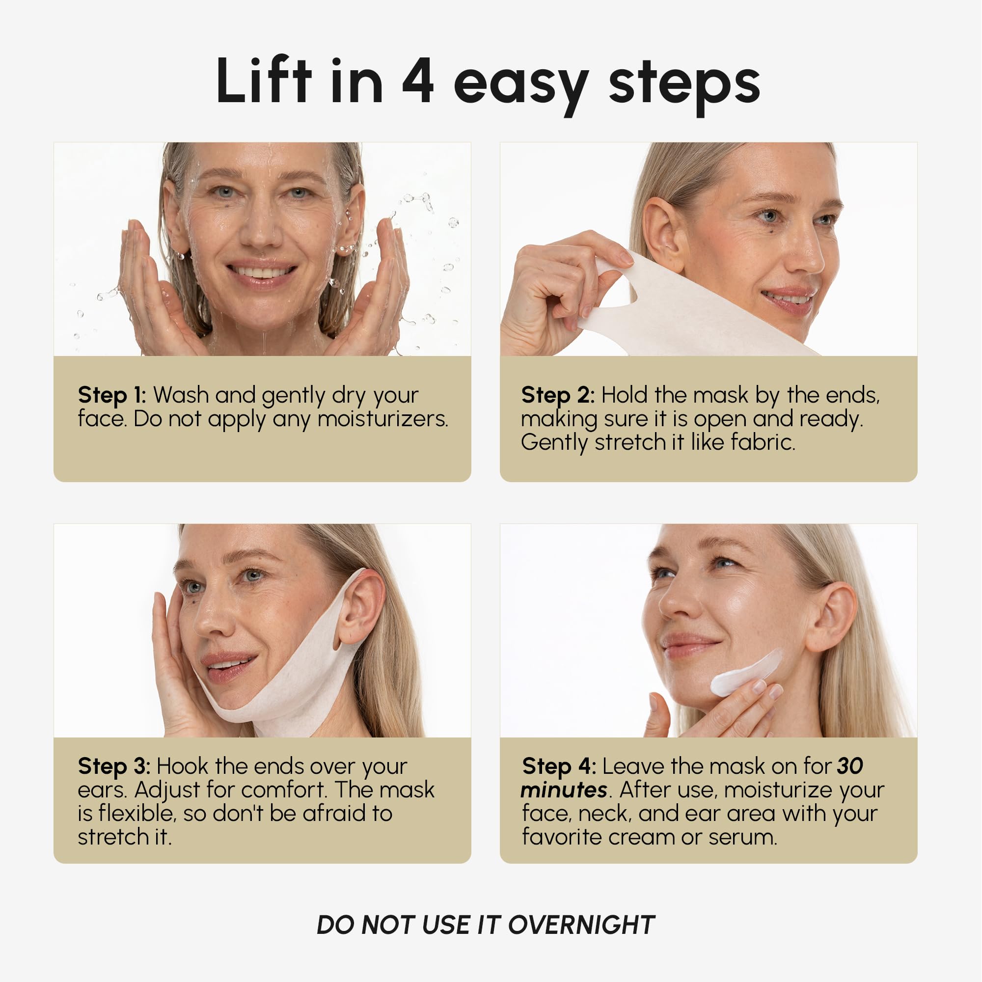 MAREE used during evening skincare routine for convenient treatment