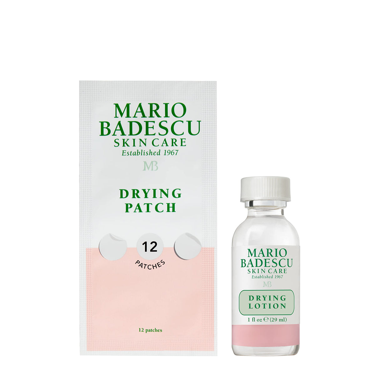 Mario Badescu front packaging of AM/PM Blemish Kit showing both products and benefits