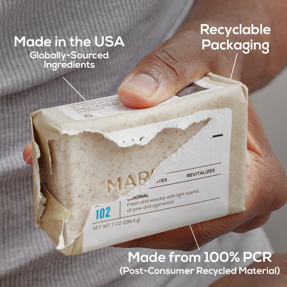 MARLOWE. product label and ingredient panel for transparency and trust