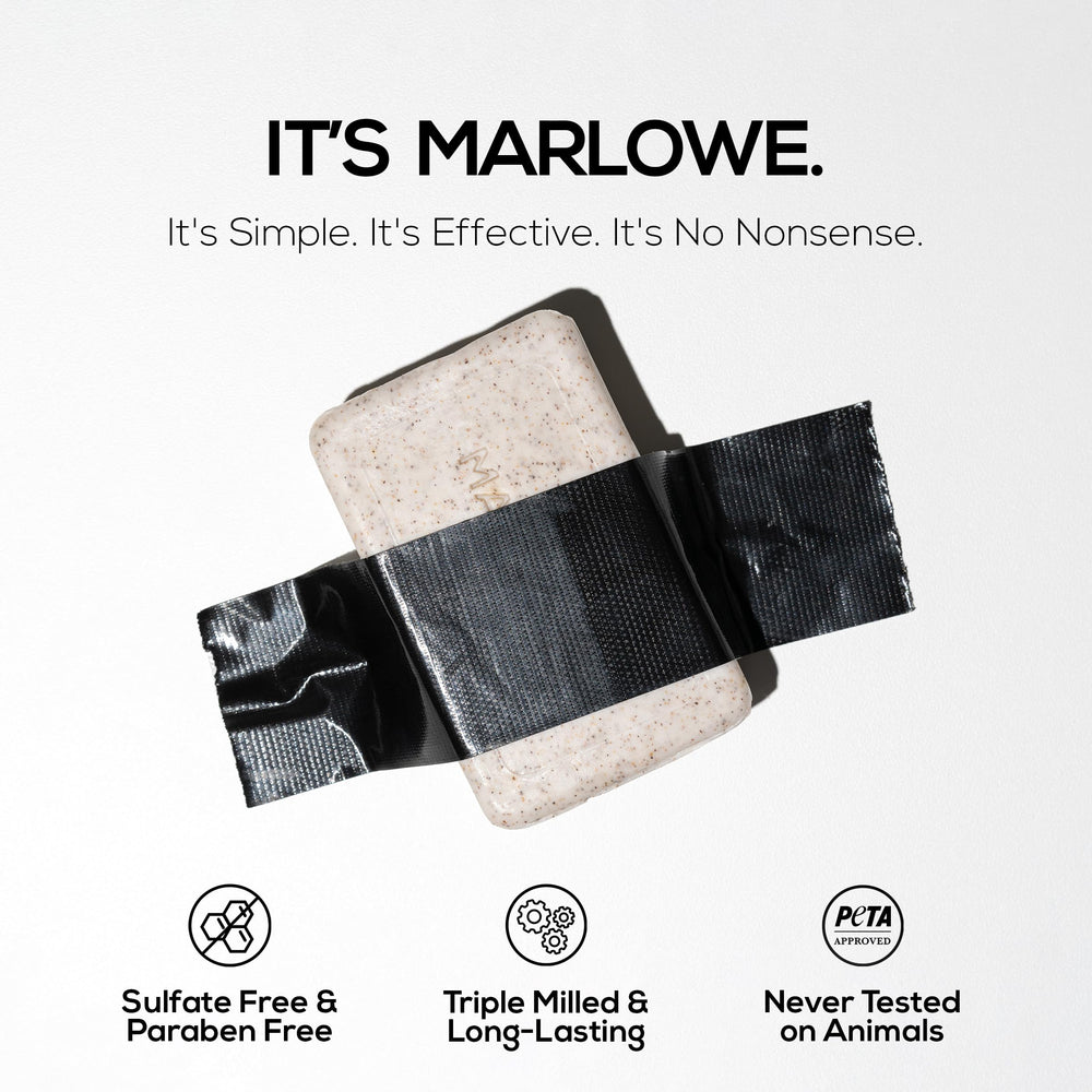 MARLOWE. bar held in hand to show scale and big 7 oz. value
