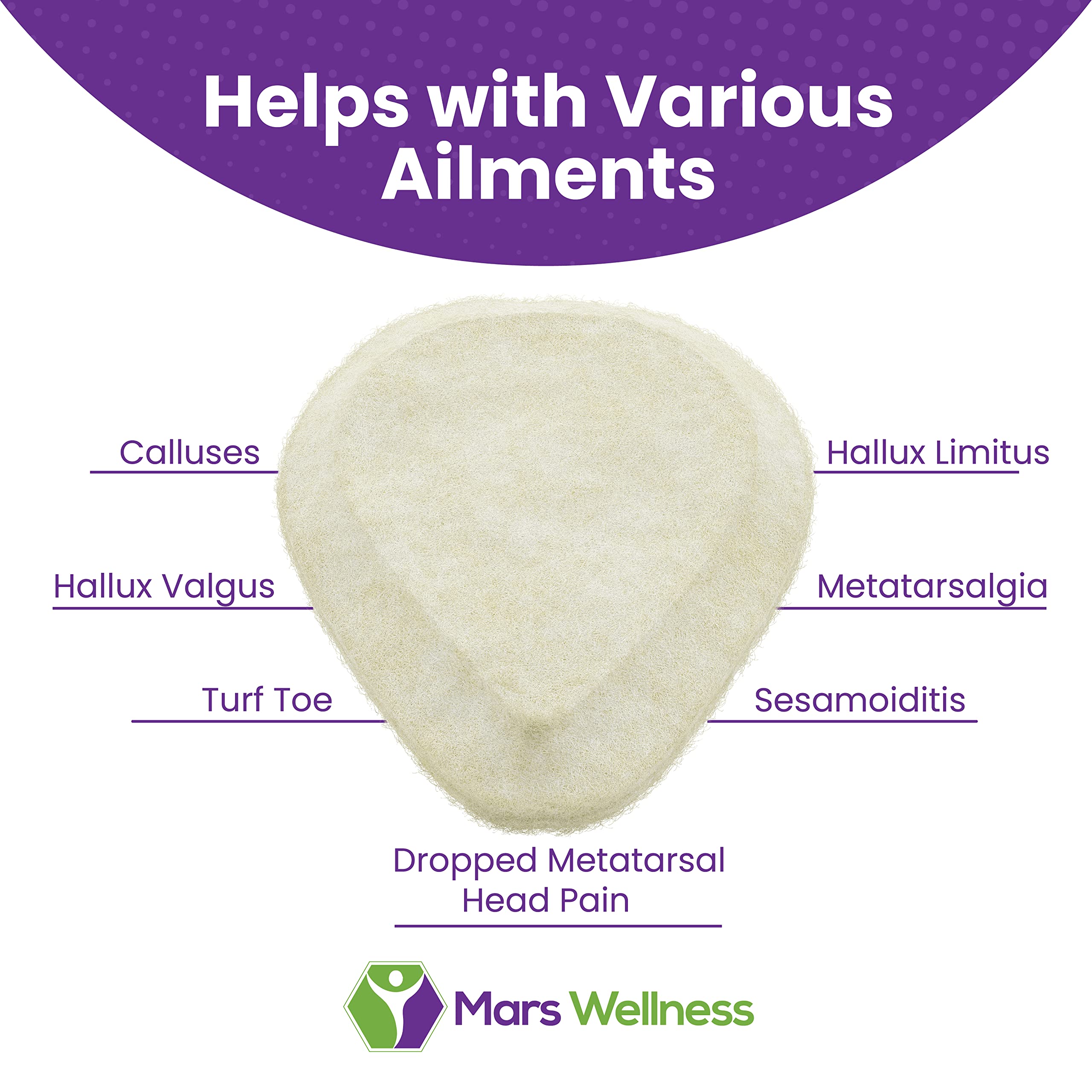 MARS WELLNESS pad next to a coin to show scale and thin 1/4 inch profile