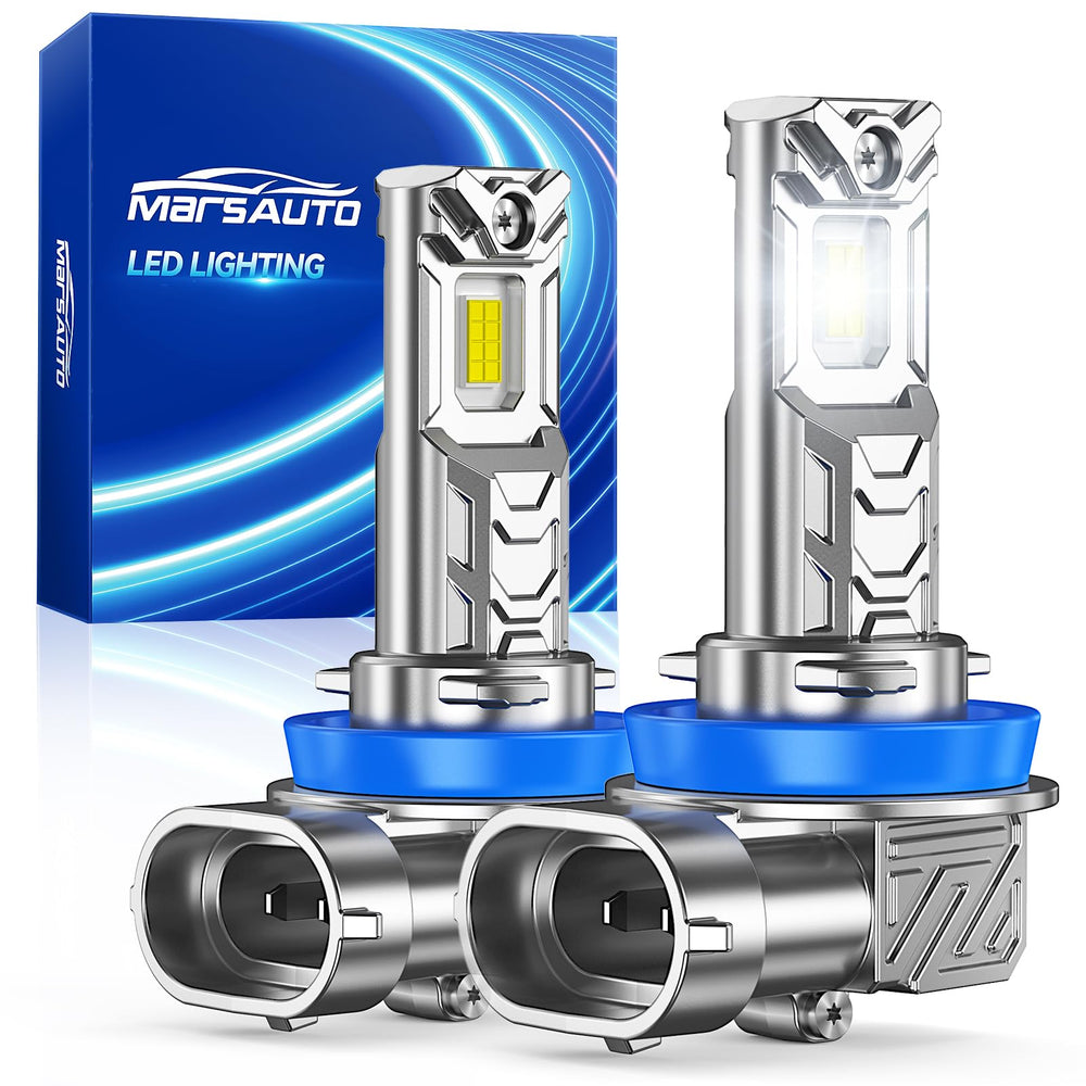 Marsauto M1C front view showing pack and bulbs, highlighting bright upgrade