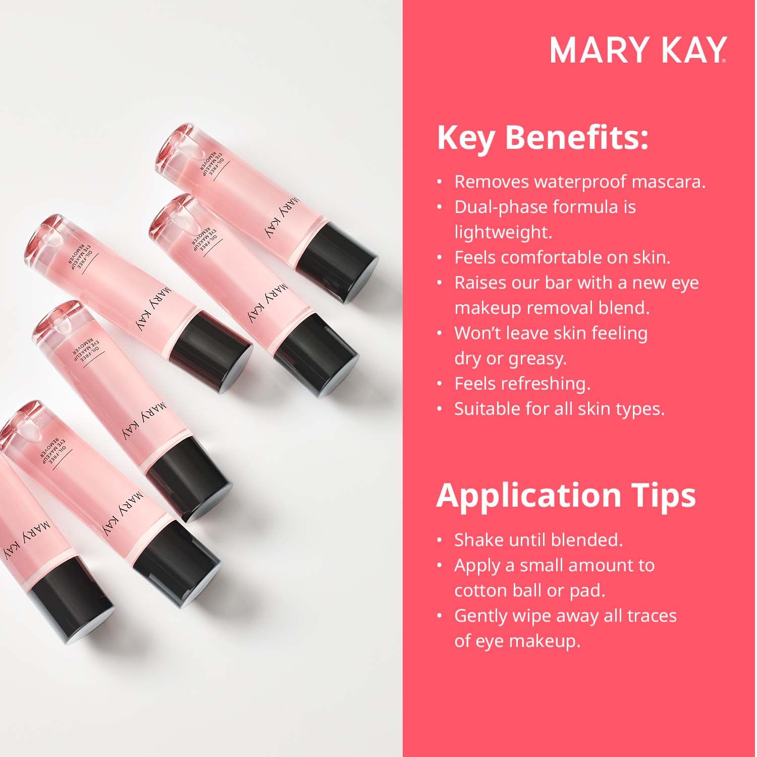 Mary Kay label and ingredients detail on bottle for confident, informed product choice