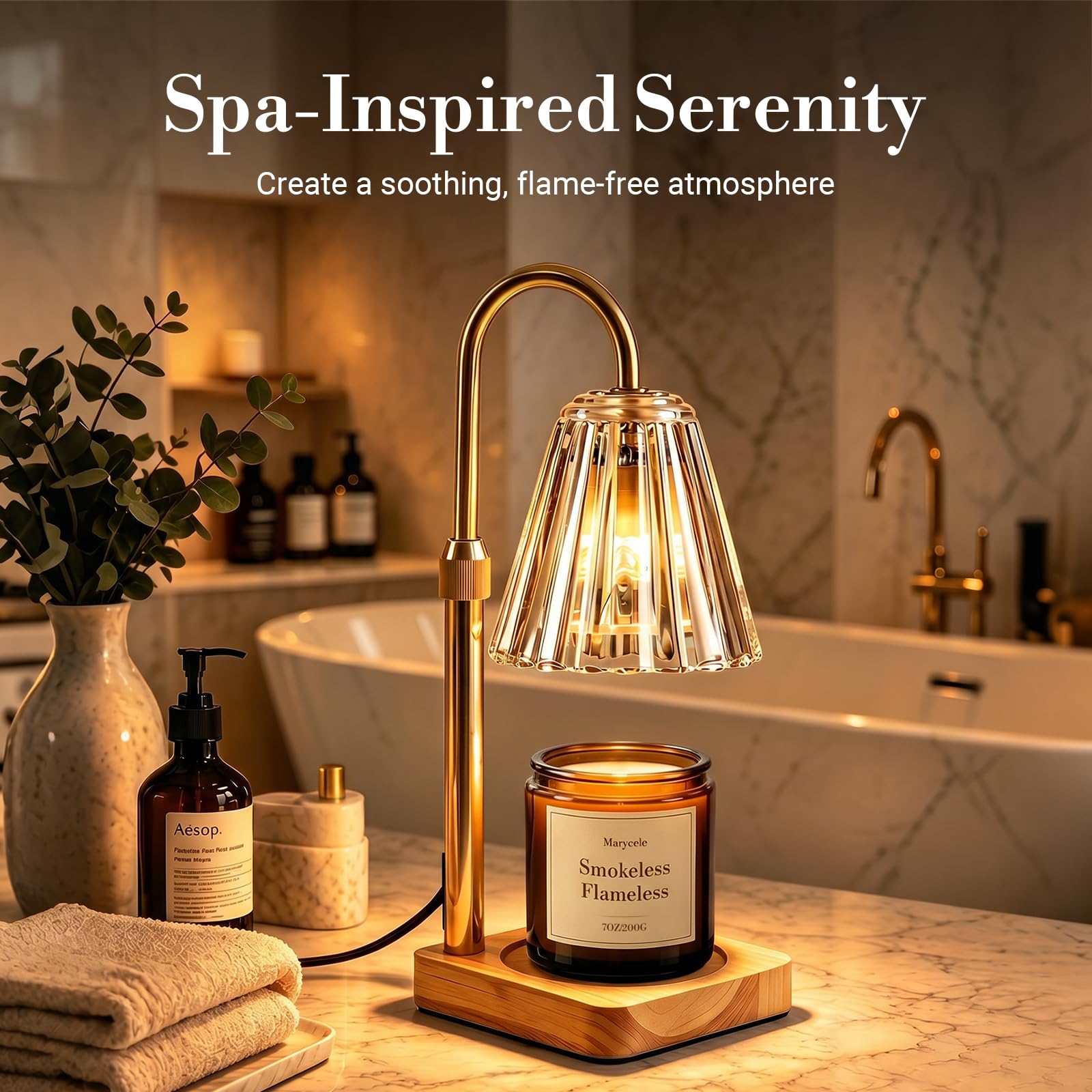 Marycele in use on bedside table offering safe fragrance for bedrooms
