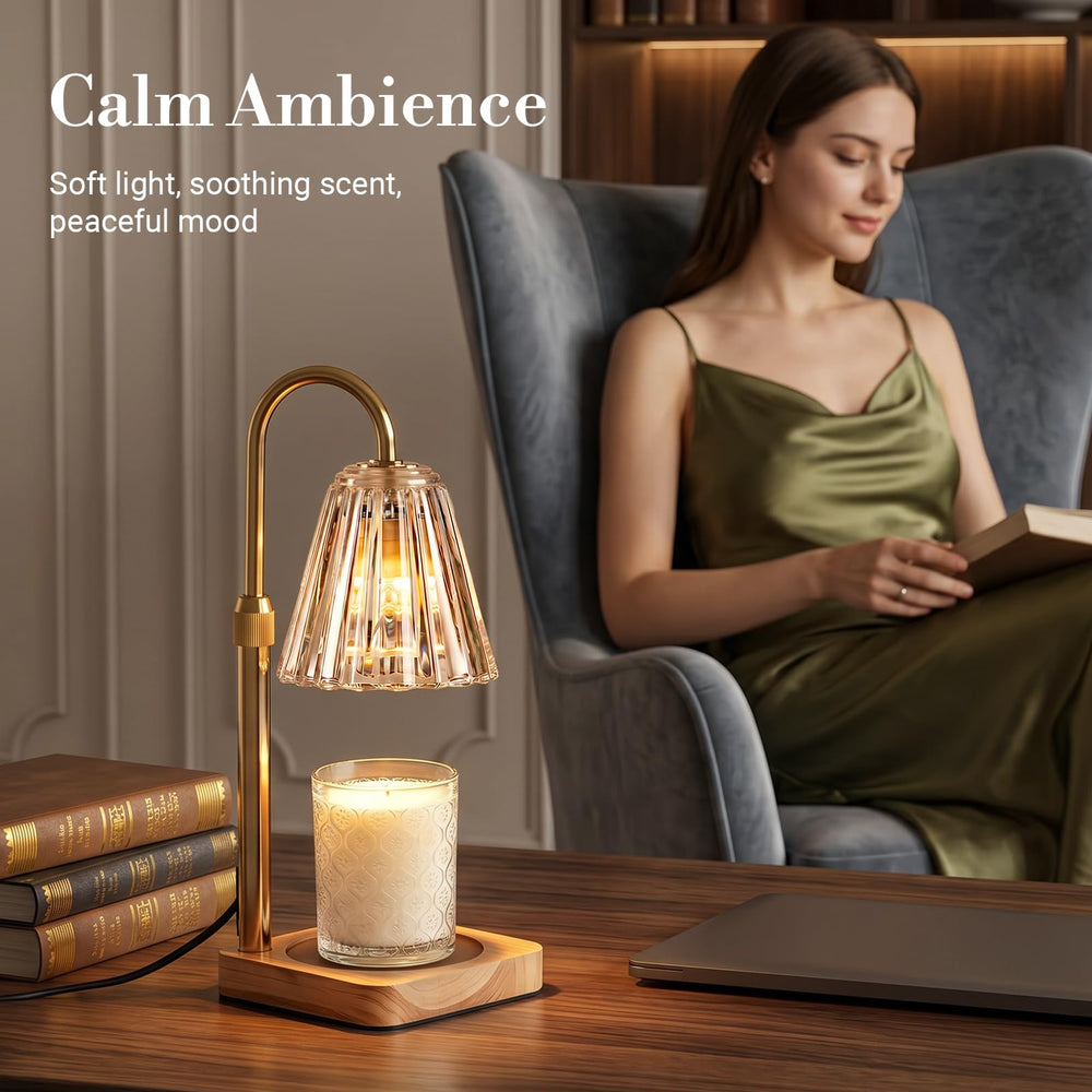 Marycele lifestyle living room display adding ambient lighting and scent to decor