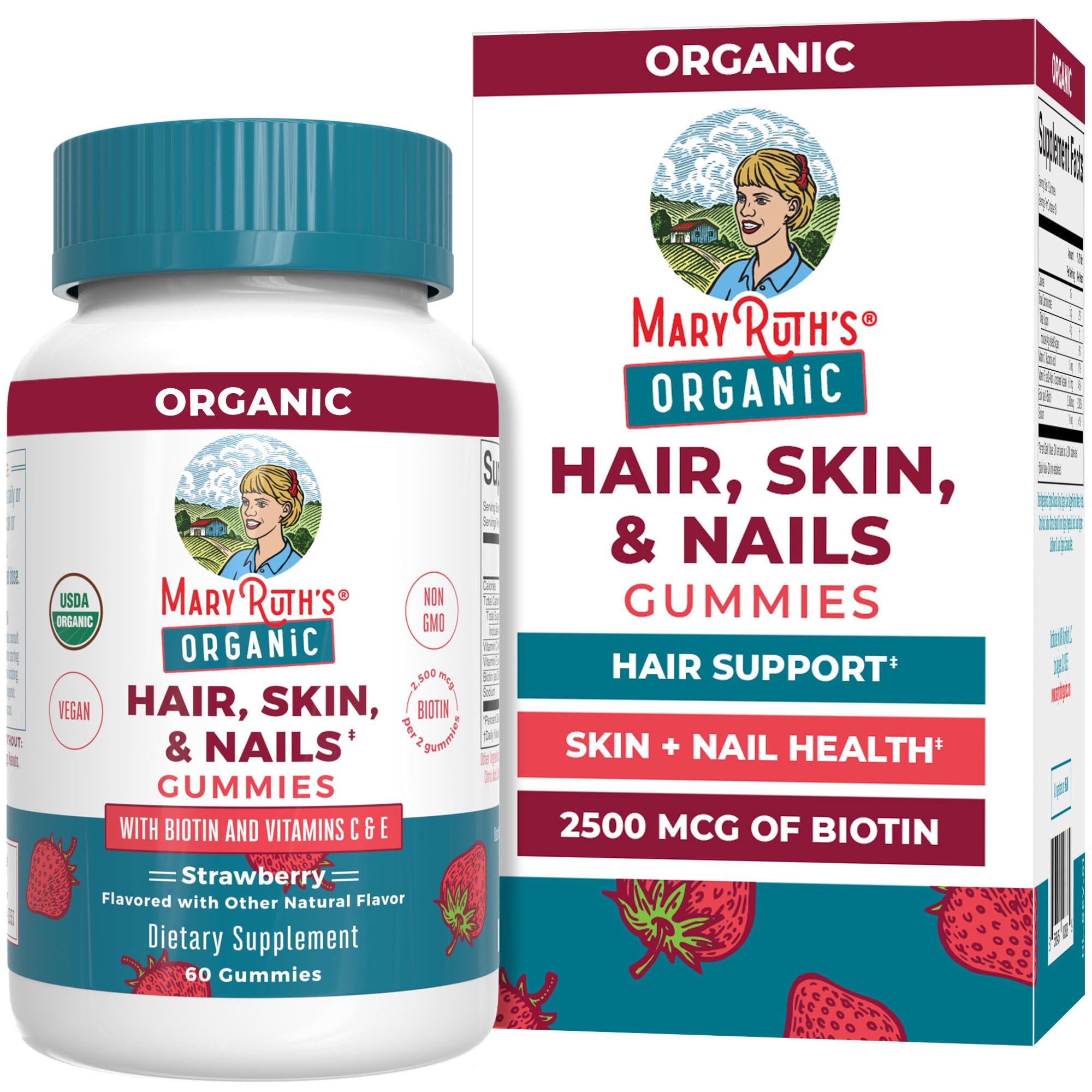 MARYRUTH'S front packaging showing jar and label, clear product identity and benefits