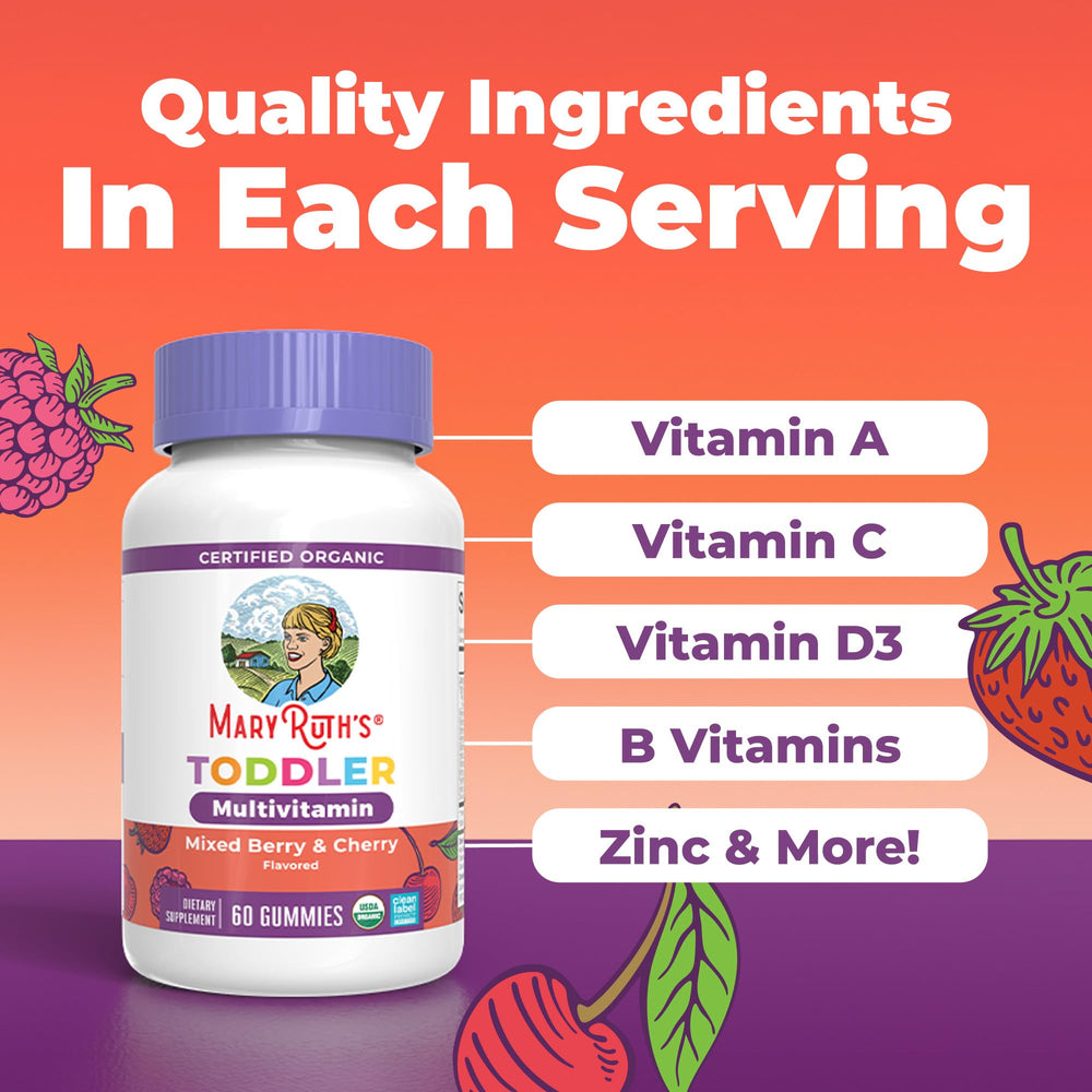 MARYRUTH'S ingredient label close-up showing nutrient panel and forms