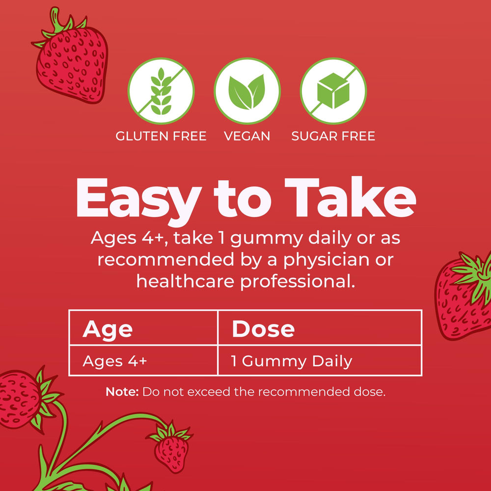 MARYRUTH'S organic strawberries and ingredients indicating natural flavoring