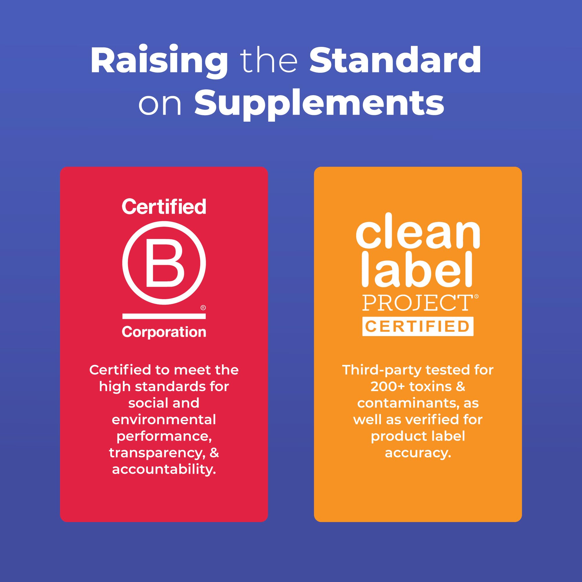 MARYRUTH'S supplement label highlighting organic and certification seals
