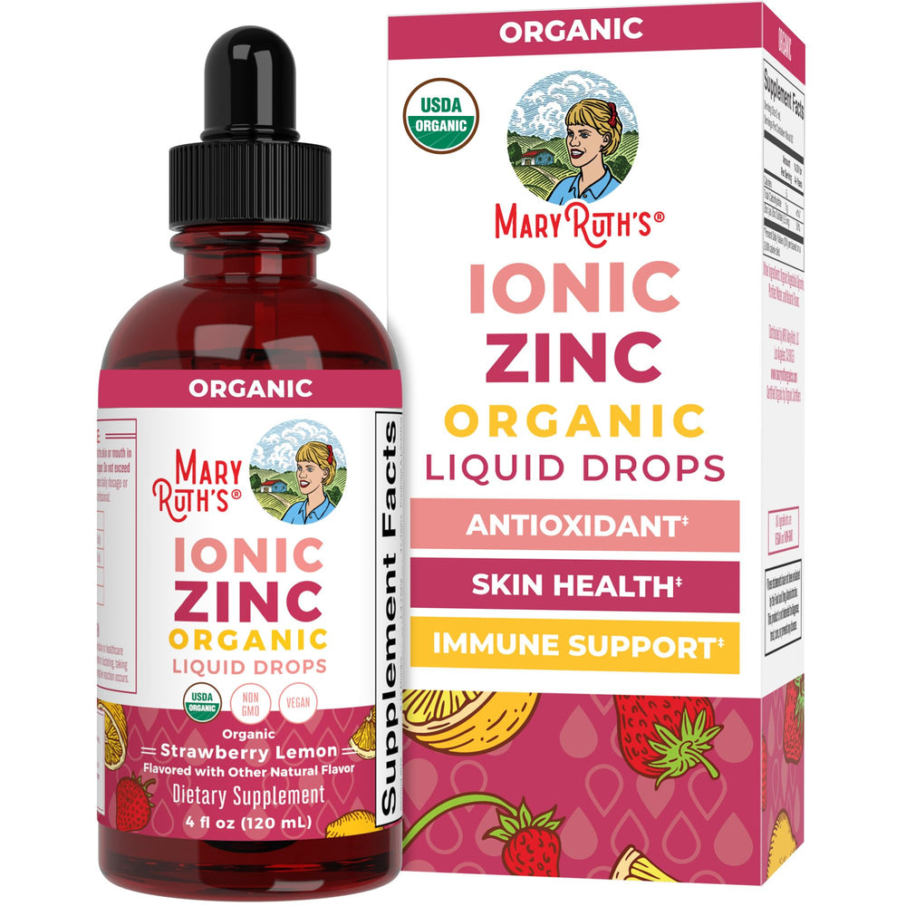 MaryRuth's front bottle image showing clear labeling and organic benefit