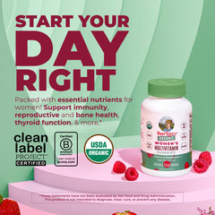 MARYRUTH'S open bottle with cherry raspberry gummies visible