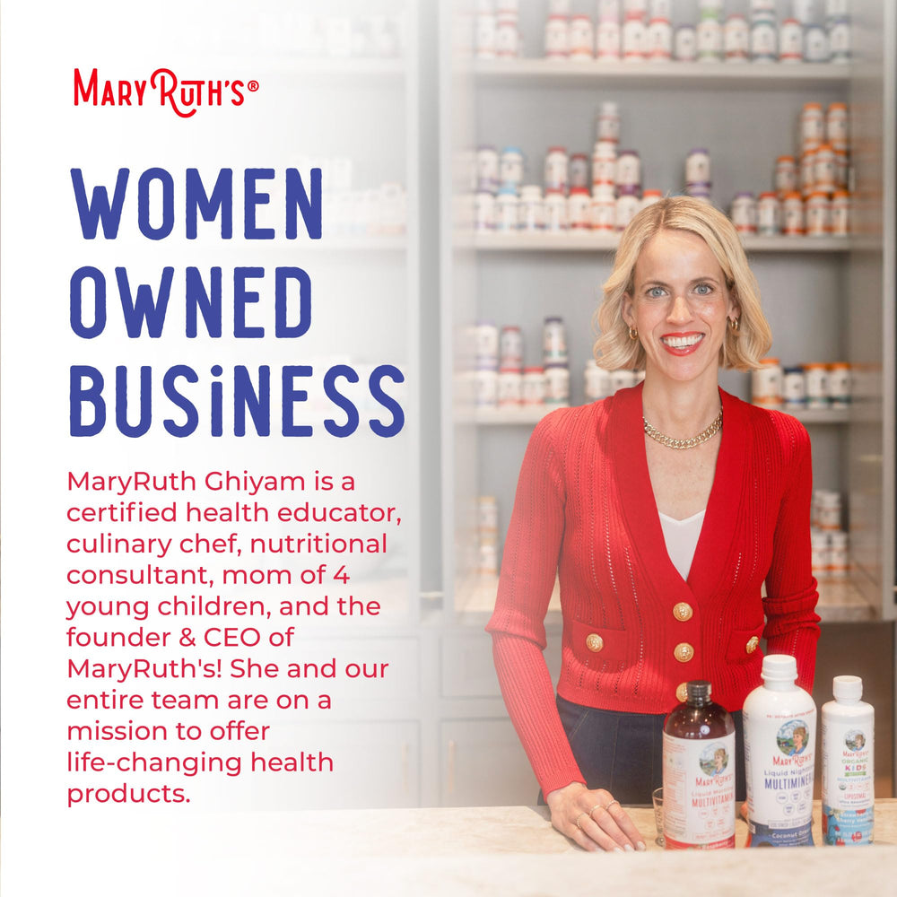 MARYRUTH'S bottle on a store shelf illustrating retail packaging and display