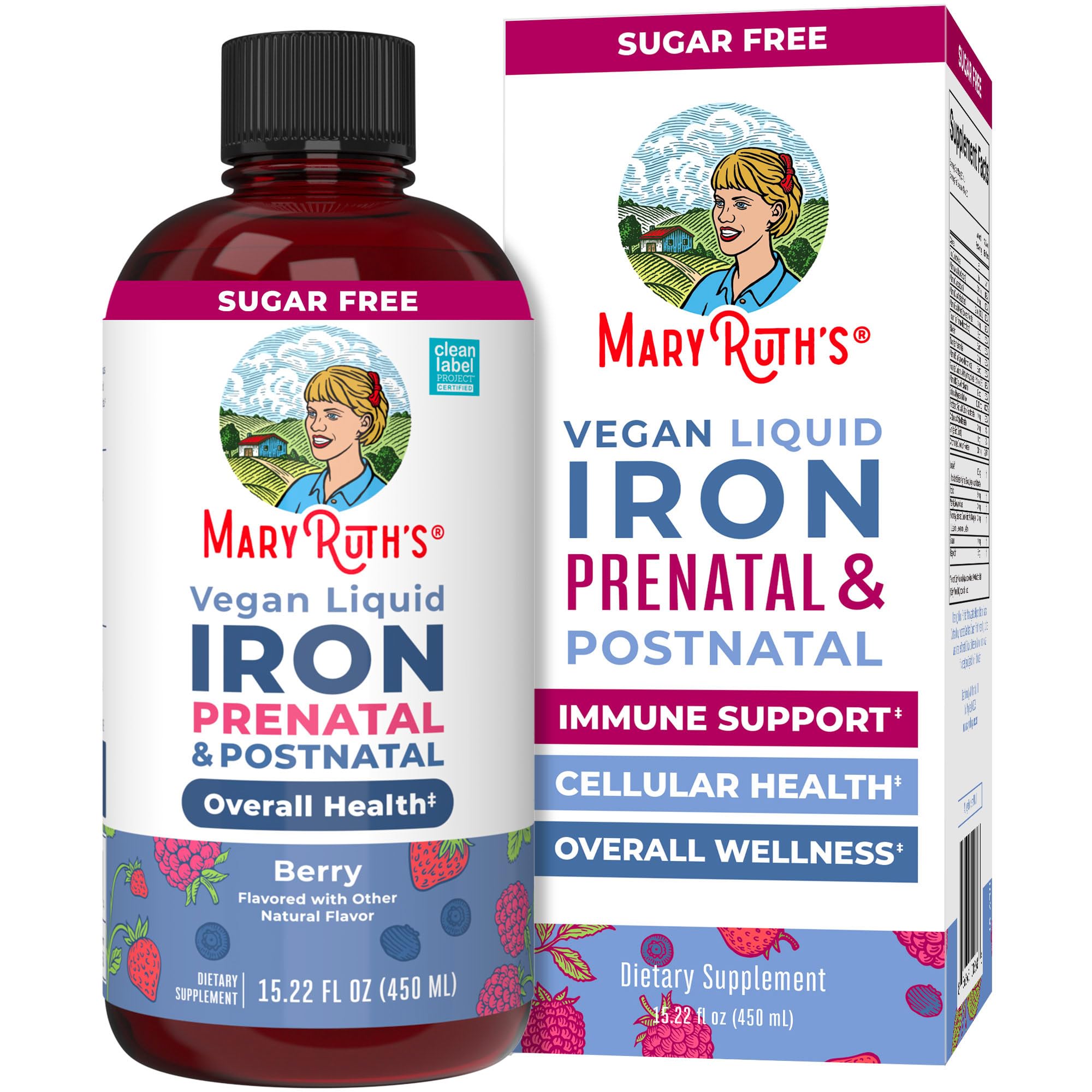 MaryRuth's front bottle view showing product and convenience