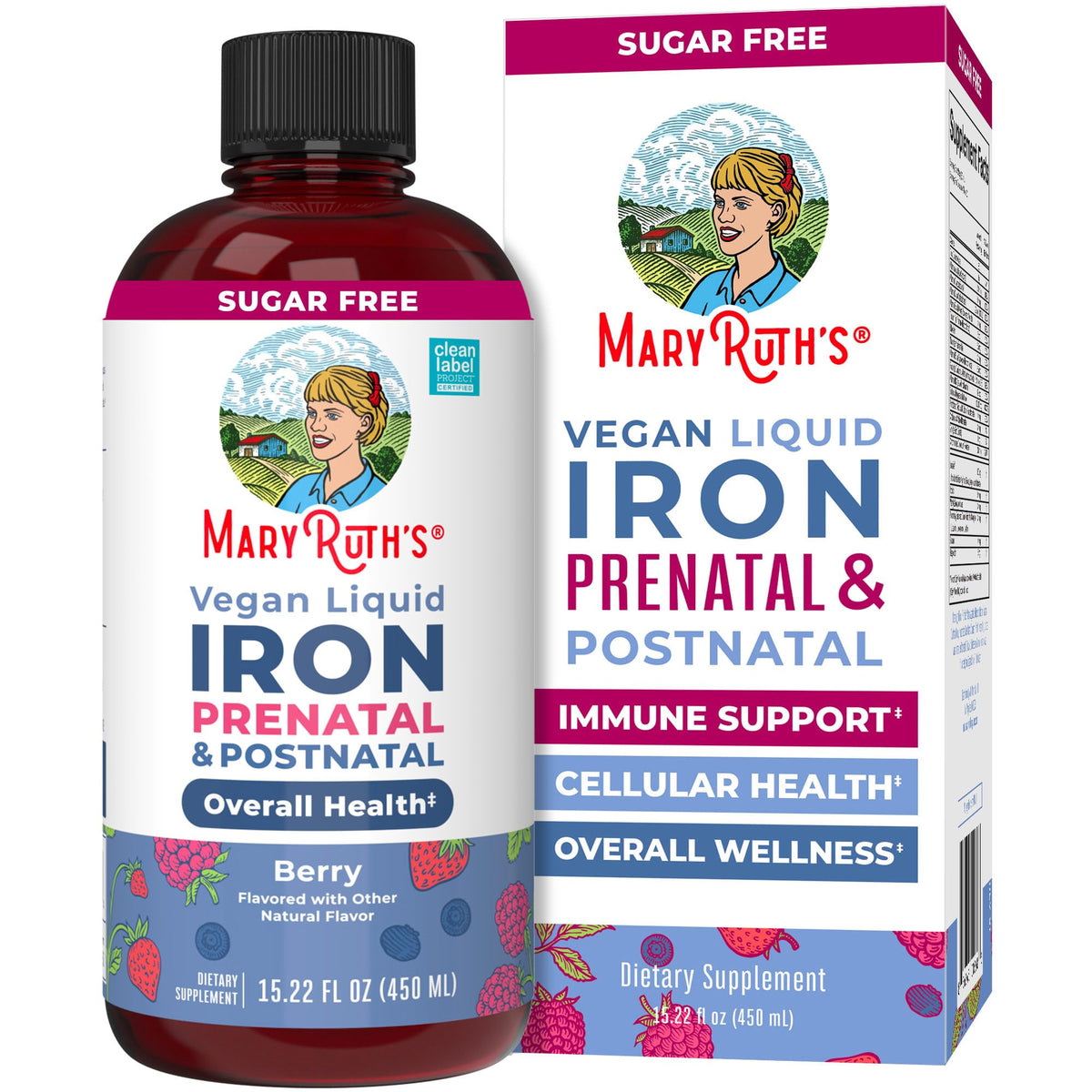 MaryRuth's front bottle view showing product and convenience