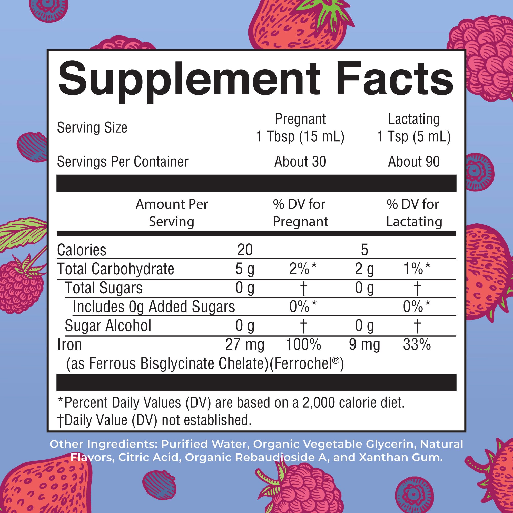 MaryRuth's label close-up highlighting vegan and sugar-free benefits