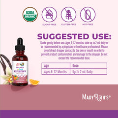 MARYRUTH'S amber liquid texture pouring to show gentle infant formulation
