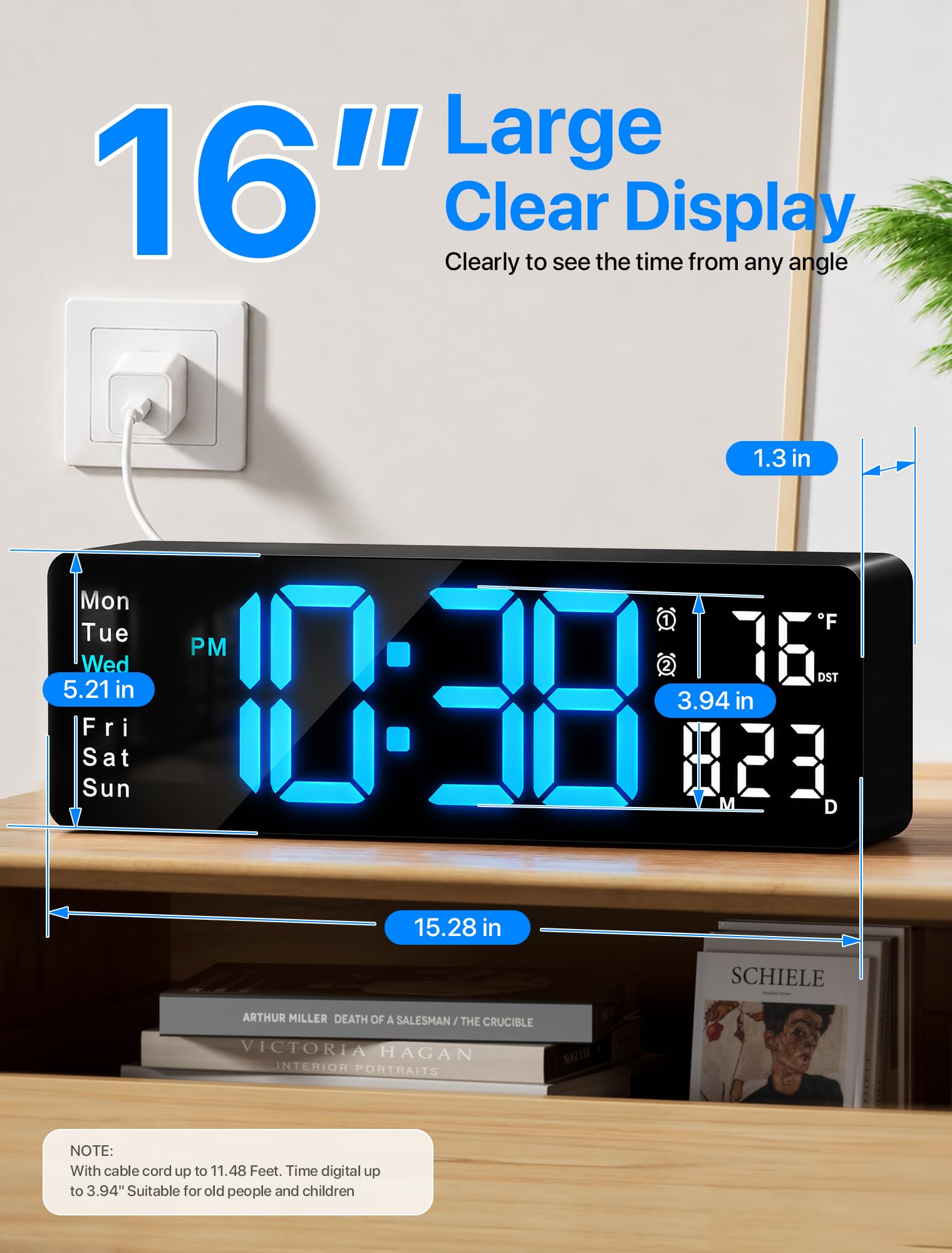 MASHI close-up on 3.92-inch digits highlighting readability for seniors benefit