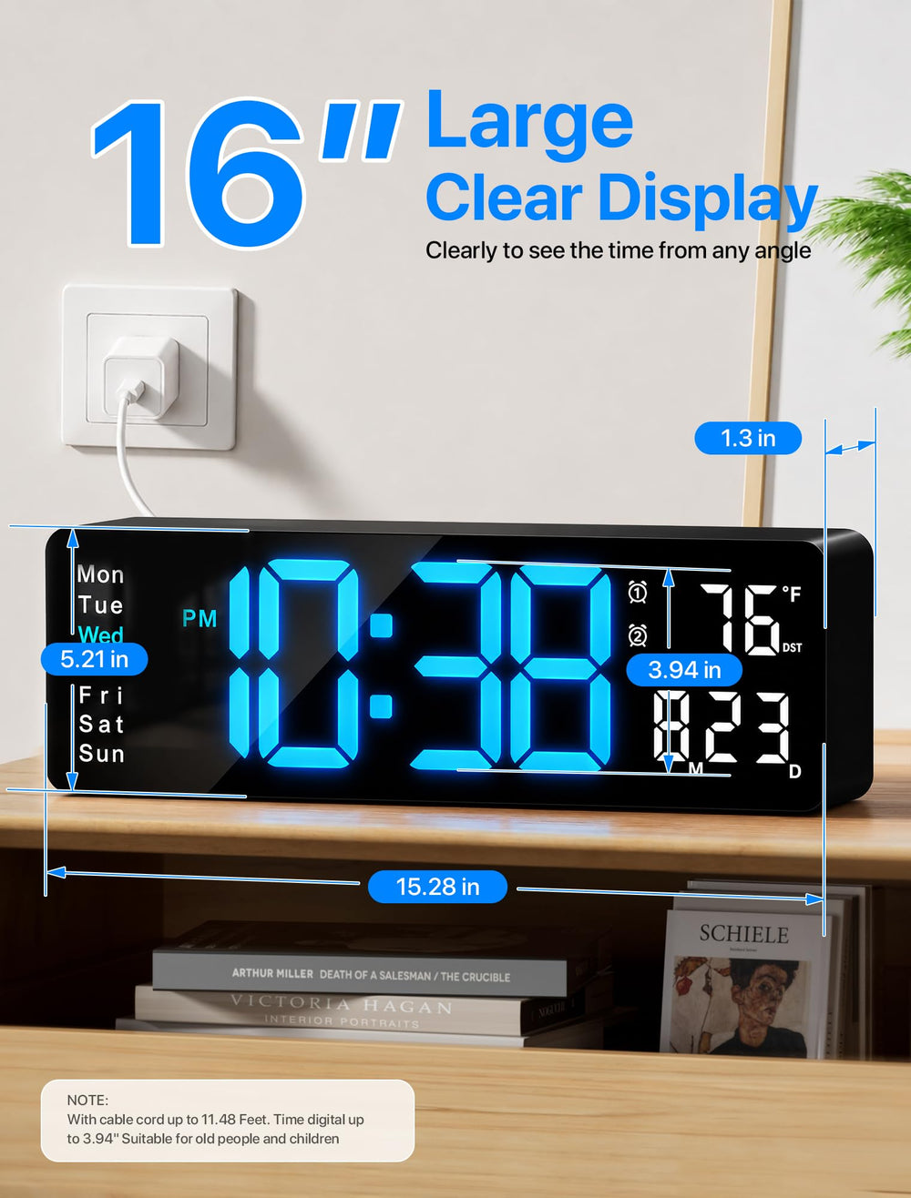 MASHI close-up on 3.92-inch digits highlighting readability for seniors benefit