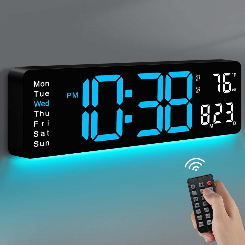 MASHI front-facing display showing large clear time and date benefit easy reading