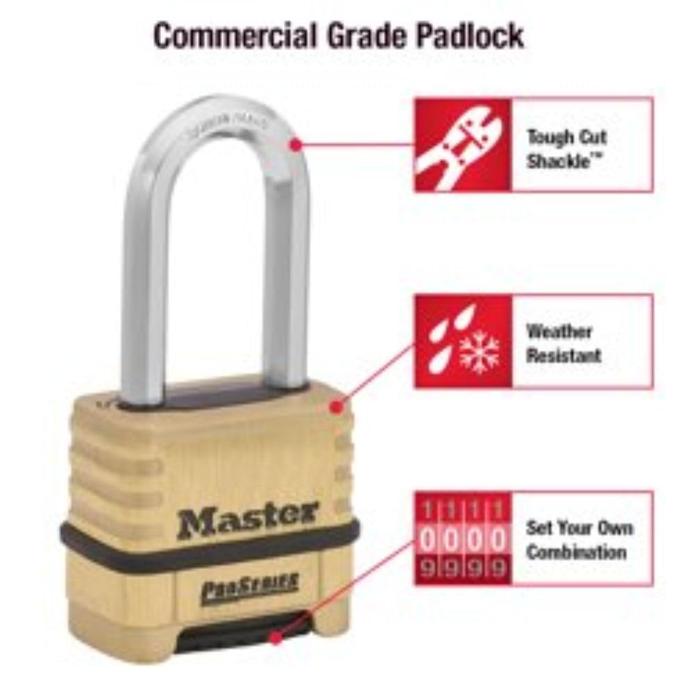 Master Lock close-up of large ergonomic dials for easy code entry with gloves