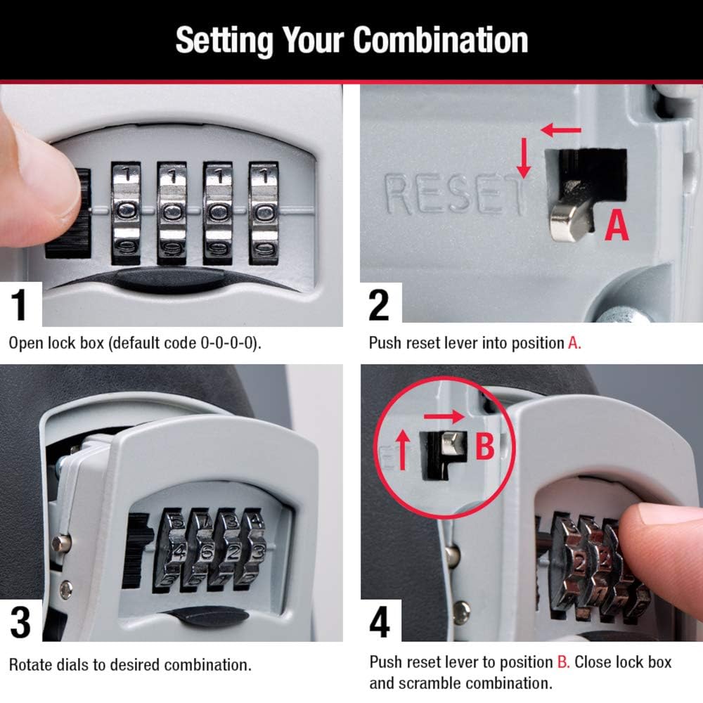 Master Lock 5401D held in hand for scale to show its compact size and portability