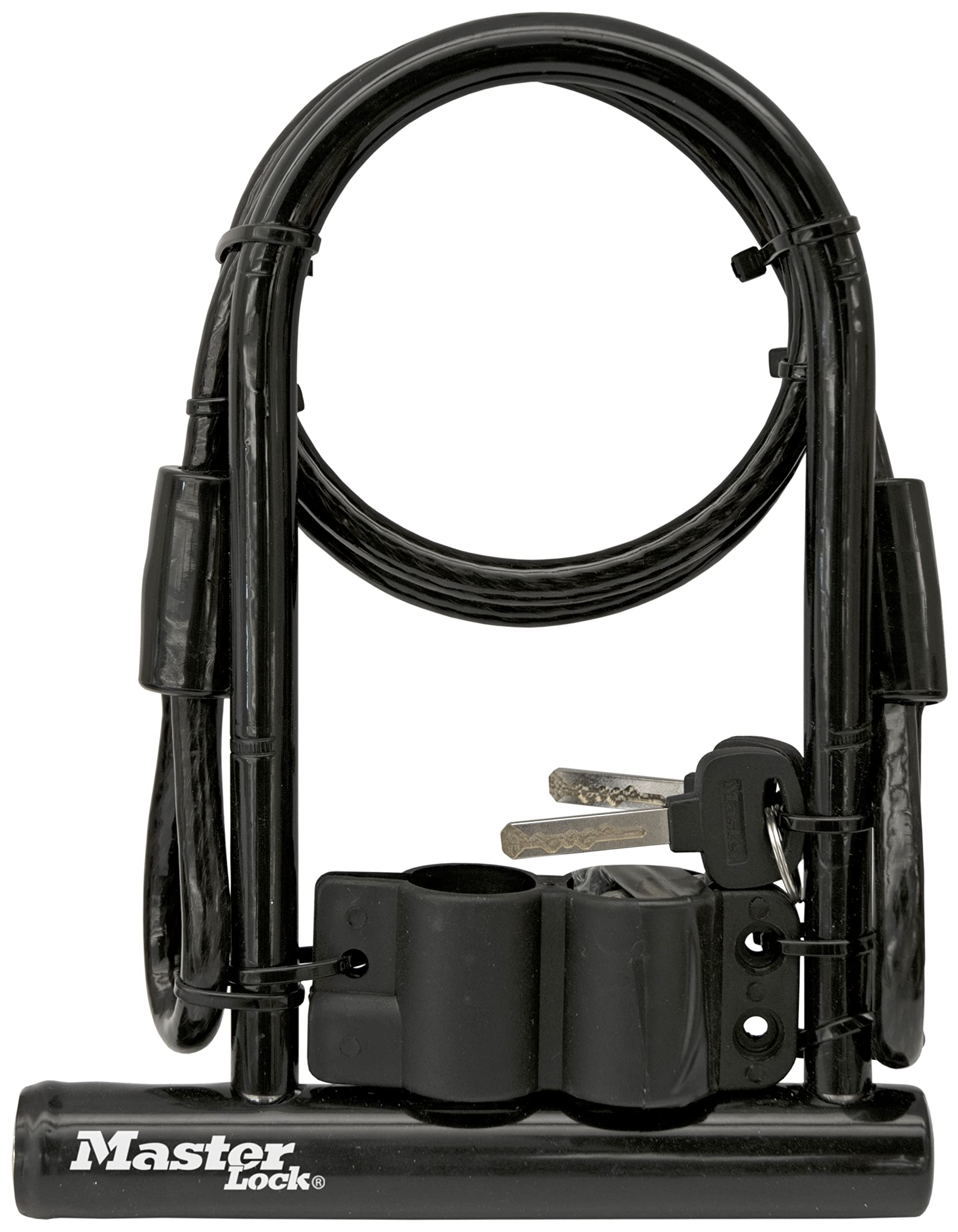 Master Lock carrier bracket mounted on bike frame for easy transport benefit