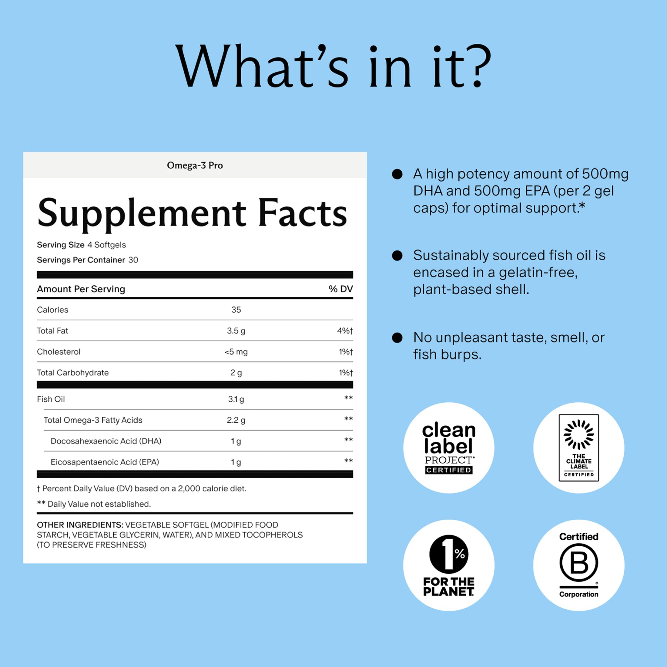 MaternWell softgels piled, showing plant-based shell and easy swallowing