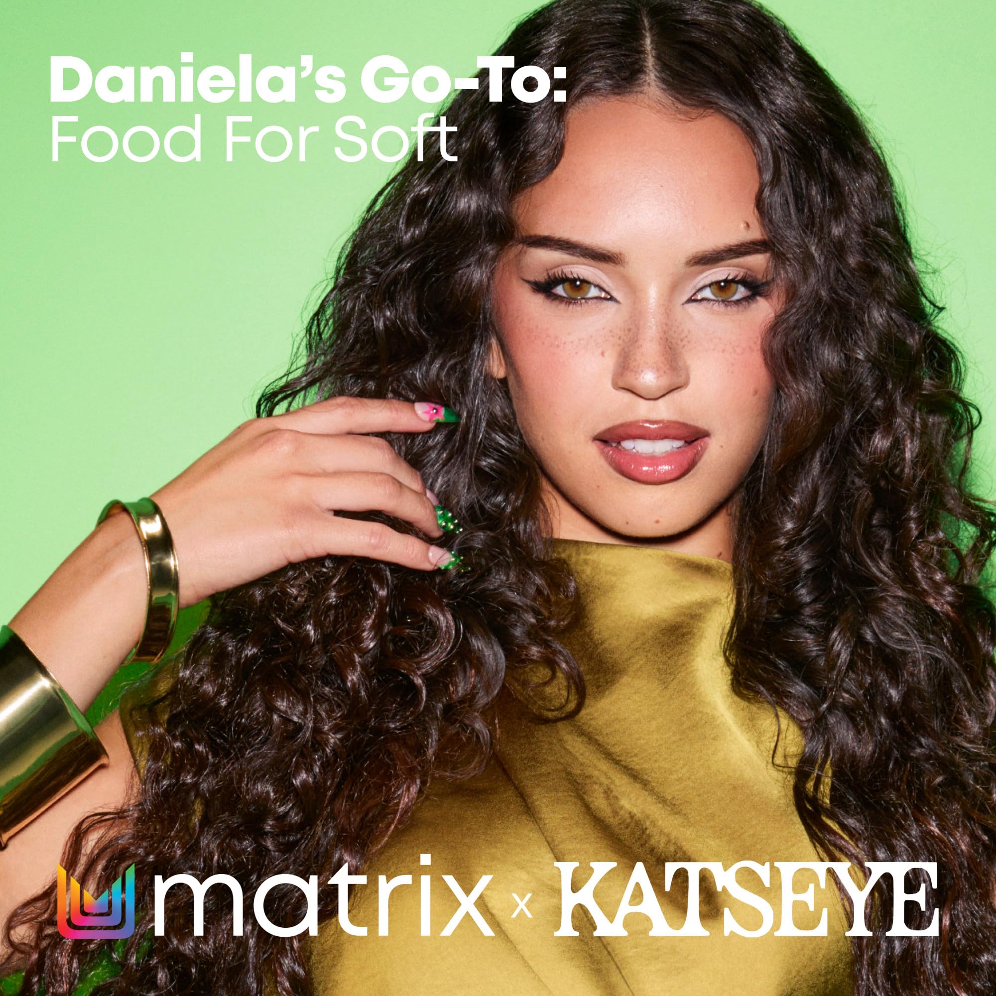 MATRIX applying conditioner to wet hair showing detangling and softness