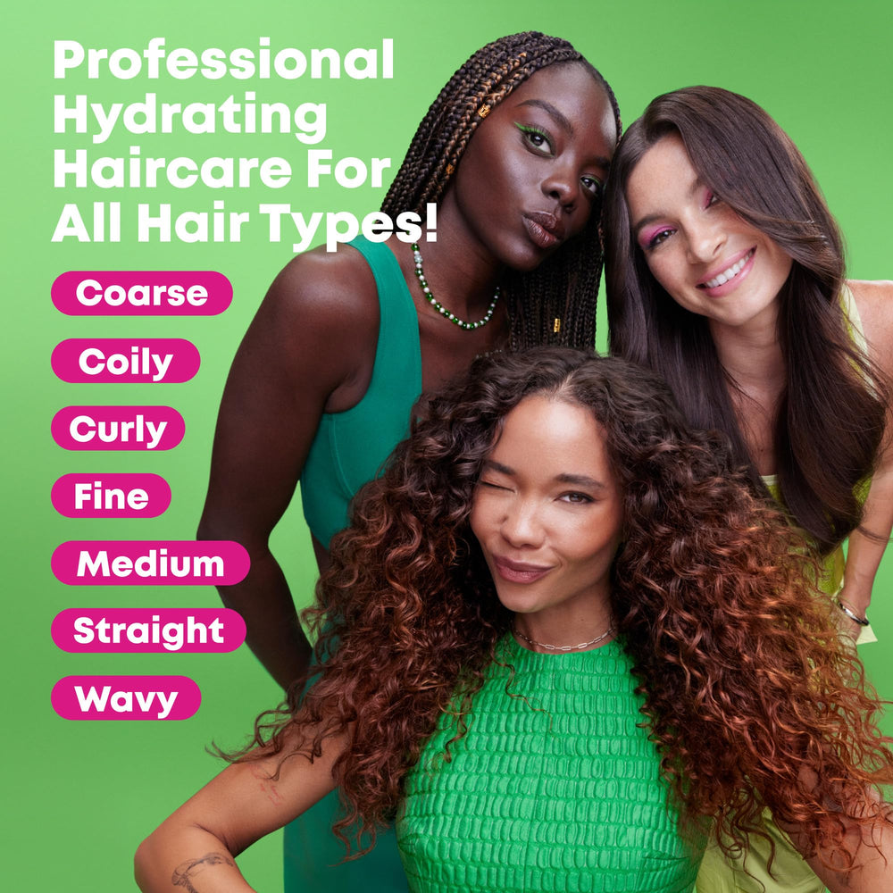 MATRIX before and after hair comparison showing smoother, shinier results