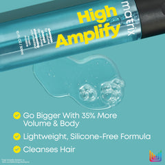 MATRIX lather texture on fingertips showing lightweight foaming benefit