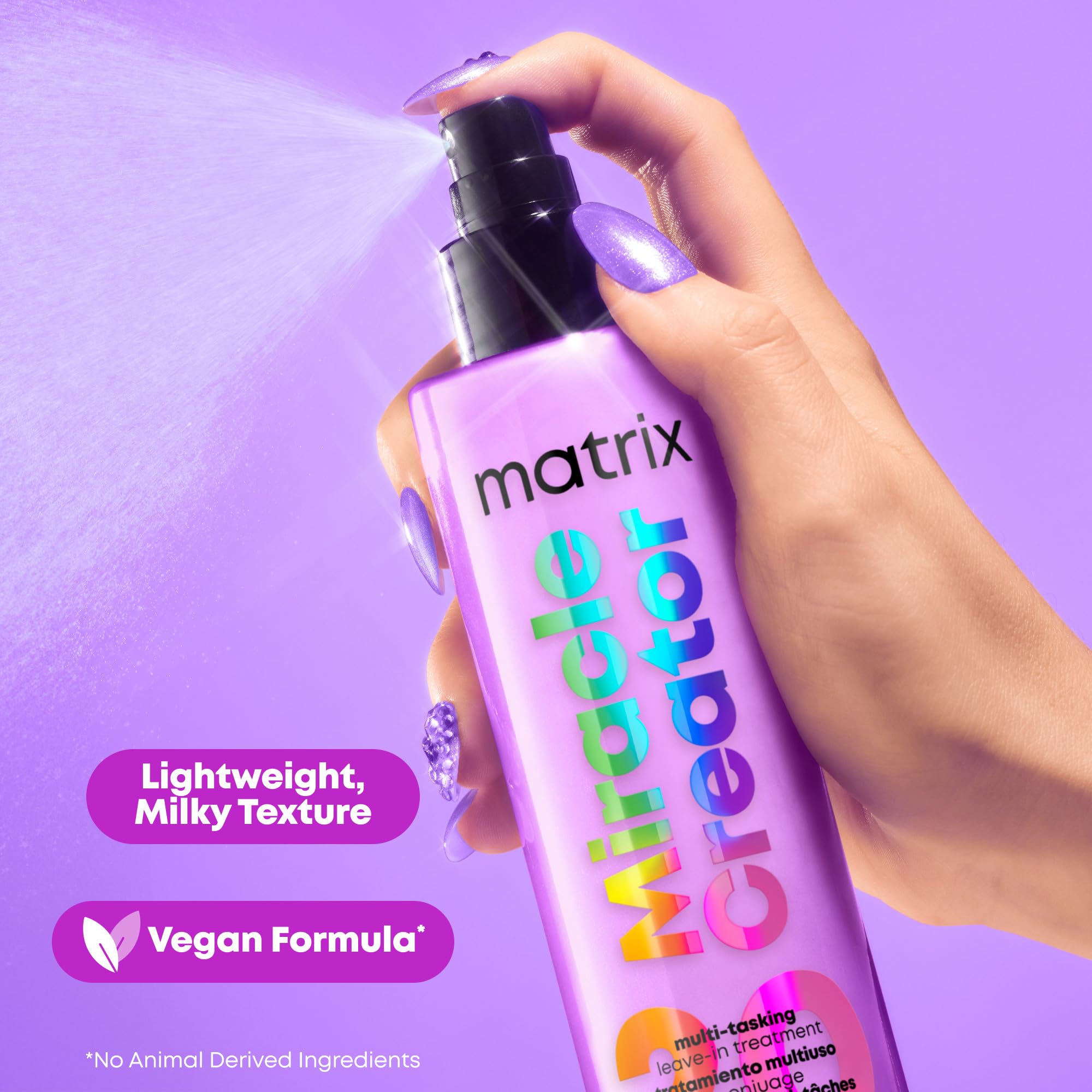 MATRIX visual of nourishing oils and humectants highlighting hydration