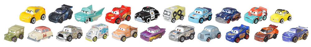 Kids playing with Mattel Cars mini racers on a playset racetrack in a living room