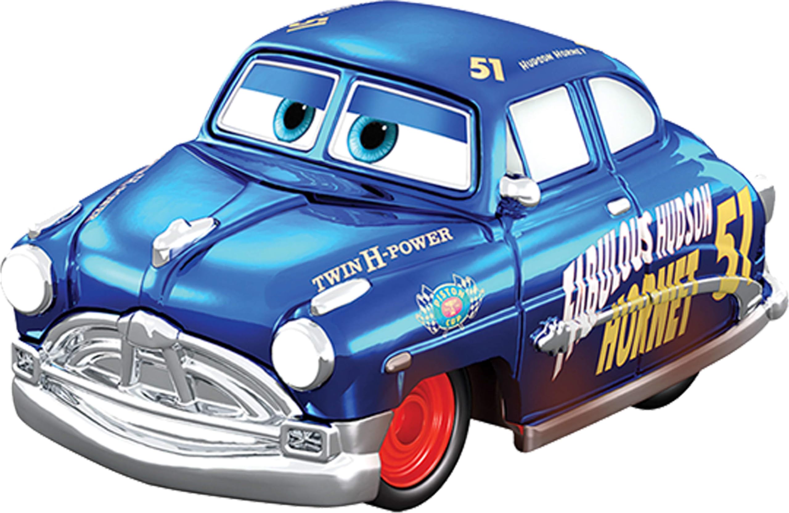 Detail shot of Metallic Jackson Storm mini car finish by Mattel showing shimmering paint